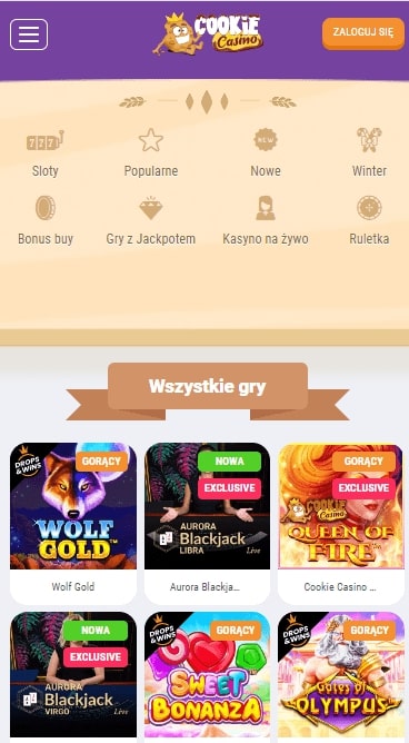 Jak wygląda wersja mobilna w Cookie Casino?